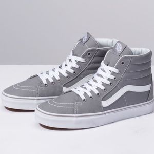 Lightly worn frost gray vans